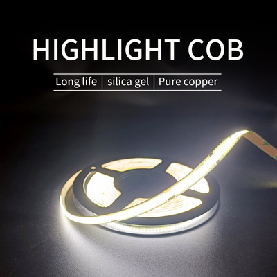 شريط إضاءة LED COB بعرض 4 مم يعمل بالبطارية متعدد الألوان