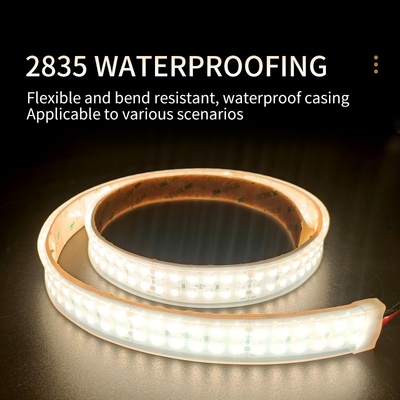 شريط إضاءة LED بالتنقيط SMD 2835 شريط LED بغلاف مضاد للماء 10 مم