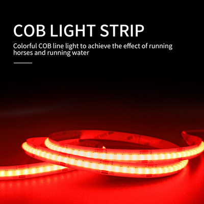 Phantom COB LED Strip Light الجهد المنخفض للغاية الخط المرن الضيق اللون الأحمر