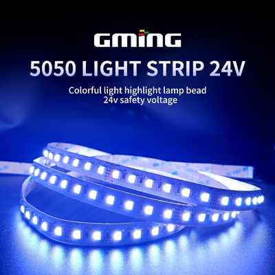 RGB مرن SMD 5050 LED قطاع الضوء IP20 120 درجة زاوية الشعاع