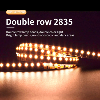 يعتم SMD 5050 LED شريط ضوء الجهد المنخفض صف مزدوج مرن 12V / 24V