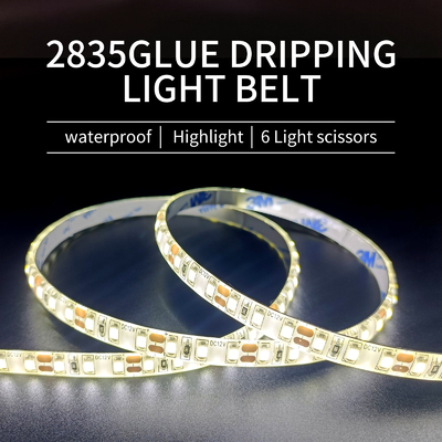غراء يقطر 2835 أضواء LED قطاع مصباح مقاوم للماء حزام مصباح LED سليم
