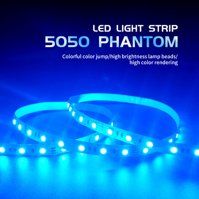 شريط إضاءة LED 5050 RGB بطول 1 متر مرن بجهد 24 فولت SMD 5050 شريط إضاءة LED