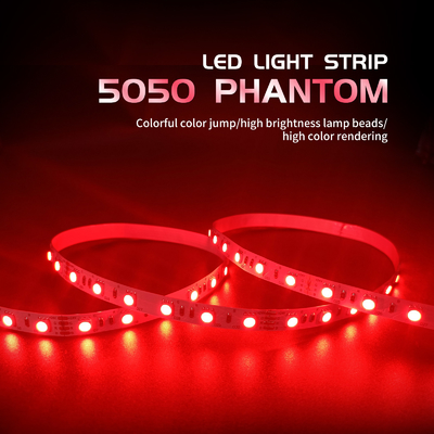 RGB بالألوان الكاملة SMD 5050 LED قطاع الضوء 6W جو مرن ضوء نيون
