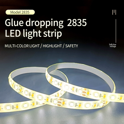 وافق UL 2835 LED قطاع لاصق يقطر مصباح مقاوم للماء مع 12V / 24V