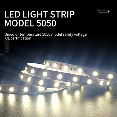شريط إضاءة LED أحادي اللون SMD 5050 12 فولت 24 فولت مع مفتاح التحكم عن بعد