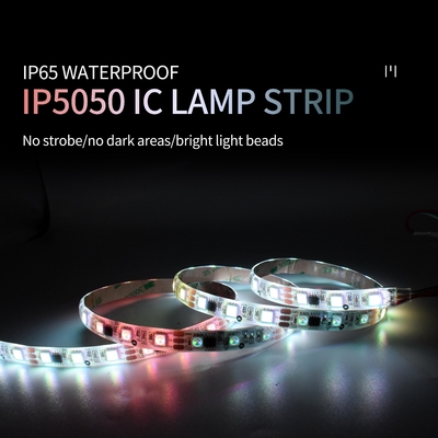 IP65 مقاوم للماء الغراء قطرة بقيادة قطاع 5050 Smd خارجي Ws2811 ضوء منزلق بالألوان الكاملة