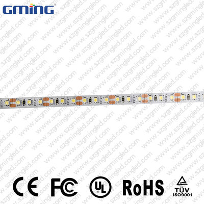 FlexibleSMD 2835 LED قطاع دافئ أبيض / أبيض بارد 9.6W / M قوة 8 مم عرض PCB