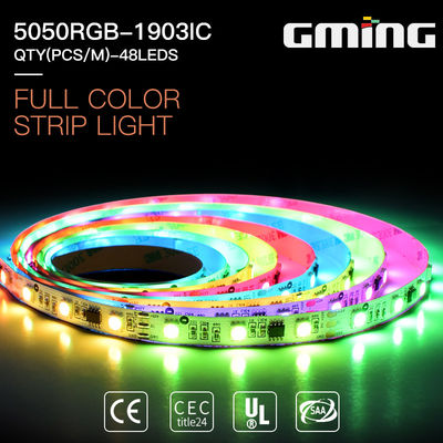 30 المصابيح / م IP65 530nm RGB UCS1903-8 SMD5050 LED قطاع الضوء