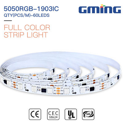 شريط ضوء LED RA80 10 مم PCB 12W 520-530nm SMD RGB LED