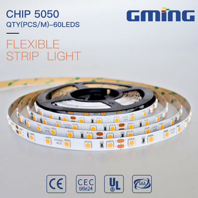 IP20 60 المصابيح / م SMD5050 شريط إضاءة LED 12 / 24VDC