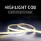 شريط إضاءة LED COB مضاد للماء 12 فولت 480 حبة أحادية اللون نوع 50000H