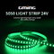 RGB ملون SMD 5050 LED قطاع الضوء المرن لشريط عرض مجلس الوزراء / السلالم